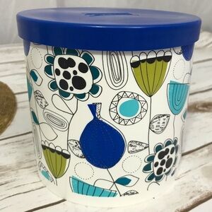 Cottonelle Toilet Paper Holder Canister Blue Green Jonathon Adler Kimberly Clark